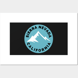 Sierra Nevada California - Sierra Nevada Ski Snowboard Mountain California Yosemite Travel Posters and Art